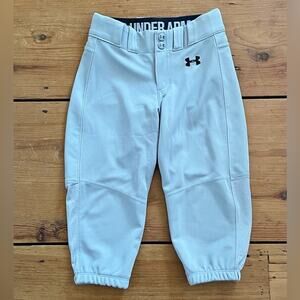 Under Armour Kids' Gray Baseball Pants Size Y Small/8